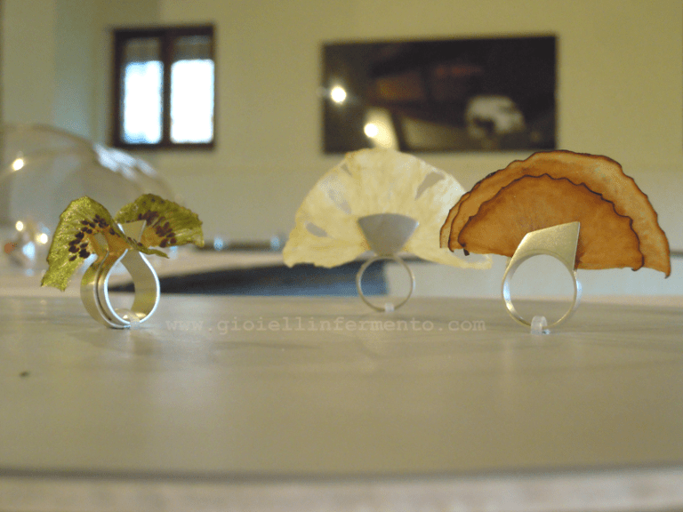 Kika Rufino Desfrute (S-fruttalo) Enjoy it anelli, argento, frutta disidratata rings, silver, dehydrated fruit 