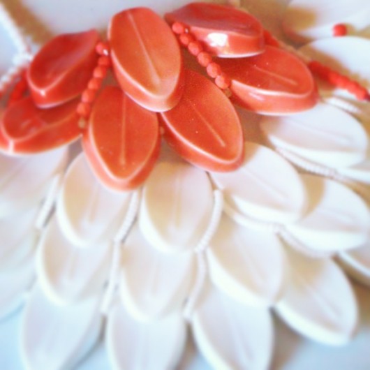 EunMi Kwon and her #monblanc #porcelain #necklace for #gioiellinfermento2013 amazing piece of #jewelsinferment #joyeriacontemporanea with #JoyaBarcelona mention