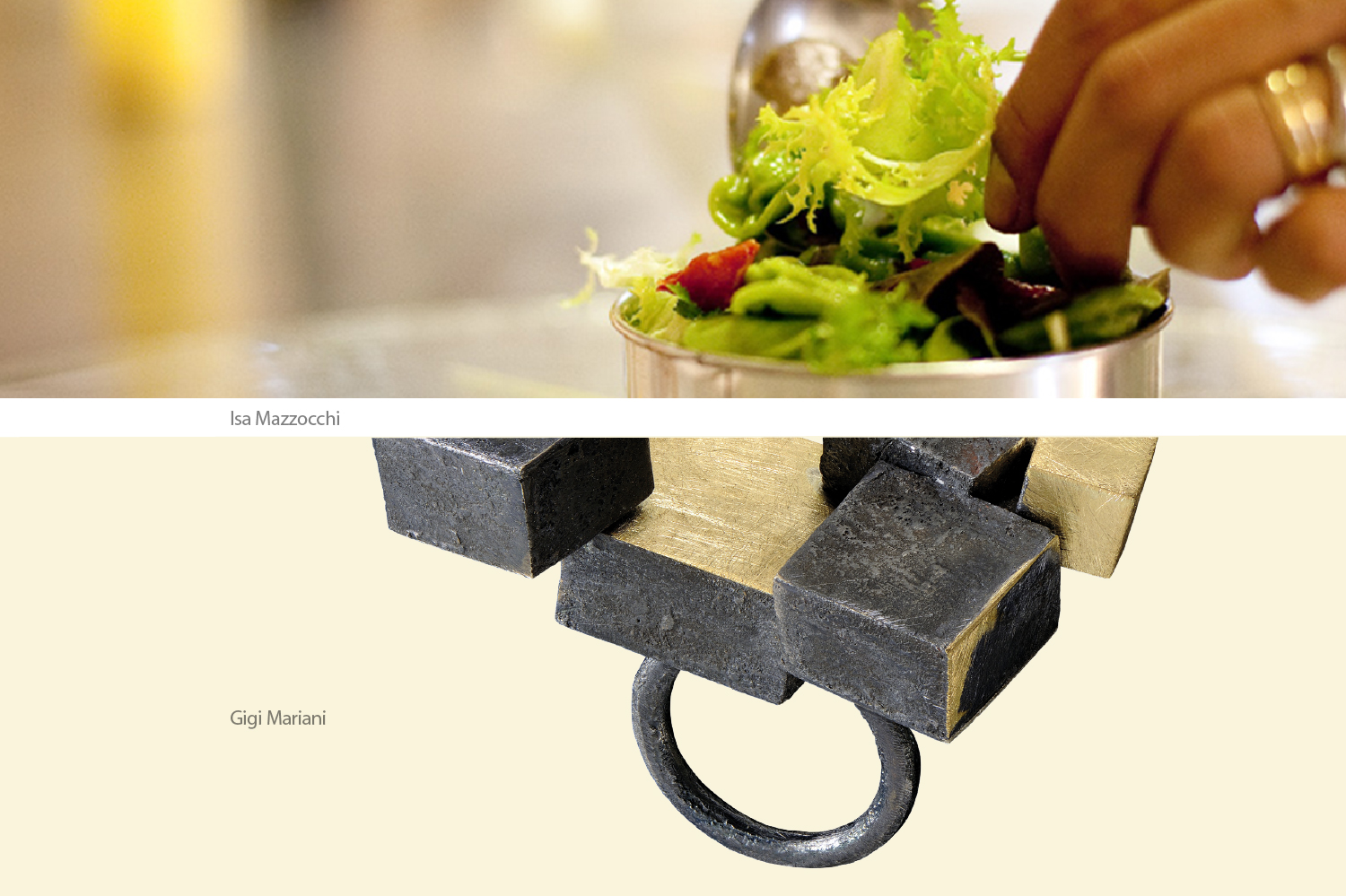 Gioielli in Fermento THE DINNER a Torre Fornello con Isa Mazzocchi Gigi Mariani a cura di Eliana Negroni