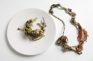 Gioielli in Fermento THE DINNER 2017 Master Collection a cura di Eliana Negroni - Collana Terroir di Sébastien Carré con Isa Mazzocchi Chef