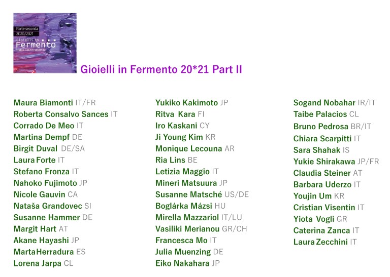 Artistlist2021 nomi 3 colonne