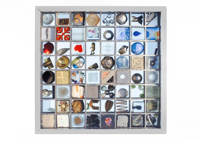 Annamaria Zanella, The Cell | Renzo Pasquale, Gold Cube - BOX moon gallery foundation - quinta riga da sinistra